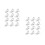 24Pcs White Quilt Fixed Clamps for Bed Sheets and Comforters 3