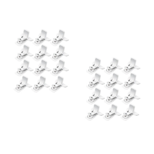 24Pcs White Quilt Fixed Clamps for Bed Sheets and Comforters 2