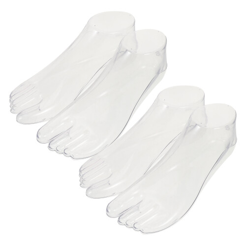 8Pairs Realistic Curved Plastic Foot Stand for Sock Display Holder 2