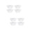 8Pcs White Plastic Oil Cups Durable Range Hood Kitchen Accessories 6