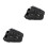 2Pcs Durable Waterproof Motorcycle Bag Black PU Saddle Pouch 10