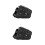 2Pcs Durable Waterproof Motorcycle Bag Black PU Saddle Pouch 6