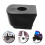 4Sets Black PU Rubber Roller Skate Toe Stoppers Durable Brake Blocks 11