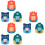 9Pcs Bath Head Holder Shower Stand Punch-Free Easy Install 6