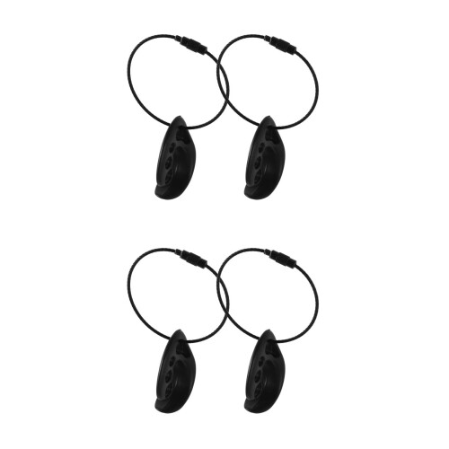 4Pcs Portable Black Plastic Flying Disc Clamps Compact Daily Use 2