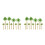 18Pcs Green Plastic Mini Palm Tree Figurines for Home and Model Decor 4