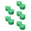 10Pcs Durable Plastic 13P Trailer Plug Holders Green for Rv Trailers 9