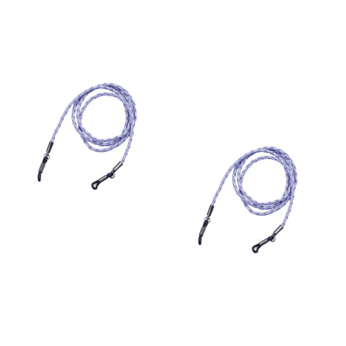 2Pcs Durable Glasses Cord Lanyard Lavender for Active Eyewear 2