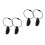 4Pcs Portable Black Plastic Flying Disc Clamps Compact Daily Use 9