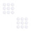 48Pcs White Plush Balls for Clothes Soft Durable Fluffy DIY Crafts 4