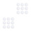 48Pcs White Plush Balls for Clothes Soft Durable Fluffy DIY Crafts 2
