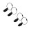 4Pcs Portable Black Plastic Flying Disc Clamps Compact Daily Use 6