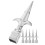 12Pcs Silver Iron Fence Post Caps Replacement Decorative Fence Finials 2