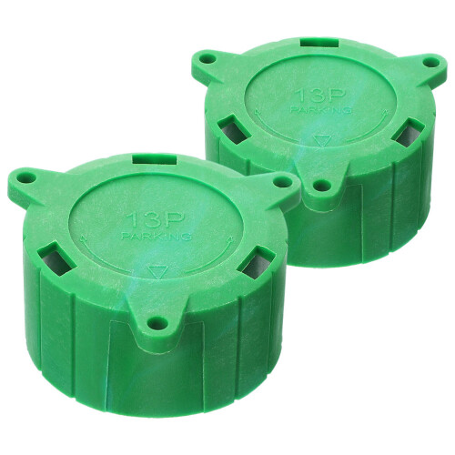 10Pcs Durable Plastic 13P Trailer Plug Holders Green for Rv Trailers