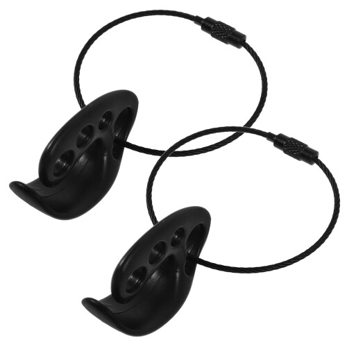 4Pcs Portable Black Plastic Flying Disc Clamps Compact Daily Use 1