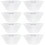 8Pcs White Plastic Oil Cups Durable Range Hood Kitchen Accessories 4