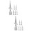 12Pcs Silver Iron Fence Post Caps Replacement Decorative Fence Finials 9