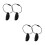 4Pcs Portable Black Plastic Flying Disc Clamps Compact Daily Use 4