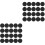 40Pcs Fireproof Cotton Mats Black Incense Burner Accessories Reusable 3