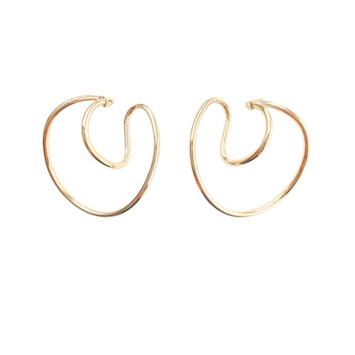 2Pairs Horseshoe Earrings Comfortable Ear Hooks Gift