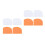 8Pcs Orange Plastic Cream Scraper Cake Icing Smoother Kitchen Tool 5