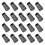 40Pcs Black Rubber Trekking Pole Tip Protectors Walking Stick End Caps 3