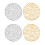 4Pcs PVC Round Braided Placemats Dining Table Mats 5