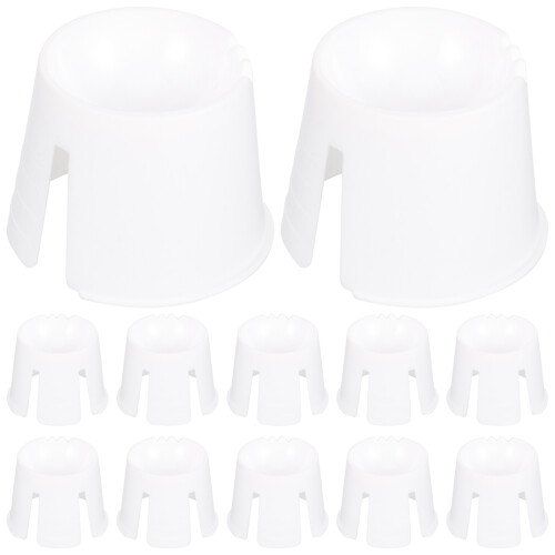 400Pcs White Plastic Plaster Mixing Bowl Lightweight and Safe