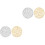 4Pcs PVC Round Braided Placemats Dining Table Mats 3