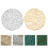 4Pcs PVC Round Braided Placemats Dining Table Mats 10