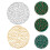 4Pcs PVC Round Braided Placemats Dining Table Mats 8