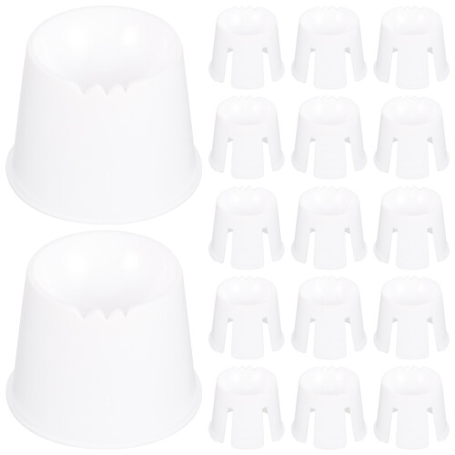 400Pcs White Plastic Plaster Mixing Bowl Lightweight and Safe 1