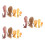 15Pcs Assorted Color Snail Decoration Plastic Simulation Animal Models 11