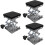3Pcs Lift Table Stand Stainless Steel Lab Jack Platform 8