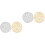 4Pcs PVC Round Braided Placemats Dining Table Mats 4
