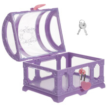 4Pcs Purple Small Treasure Chest Box Plastic Pirate Party Favor