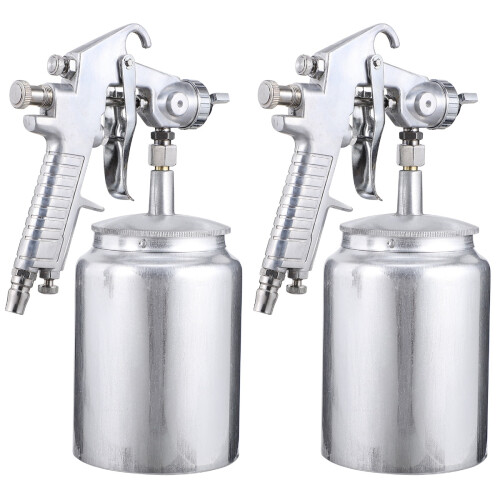 2Pcs High Atomization Silver Paint Sprayer for Furniture Use 1