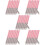 40Pcs Lip Applicator Brushes Multi Color for Lip Gloss and Makeup Use 8
