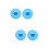 4Pcs Blue Protective Cases for Pet Collar Clips 8
