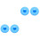4Pcs Blue Protective Cases for Pet Collar Clips 4
