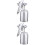 2Pcs High Atomization Silver Paint Sprayer for Furniture Use 5