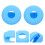 4Pcs Blue Protective Cases for Pet Collar Clips 10