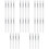 32Pcs Portable Transparent Silicone Lip and Eyeshadow Makeup Brushes 9