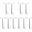 10Pcs Black Mini Railroad Lamp Model Sand Table Layout Decoration 4