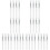 32Pcs Portable Transparent Silicone Lip and Eyeshadow Makeup Brushes 4
