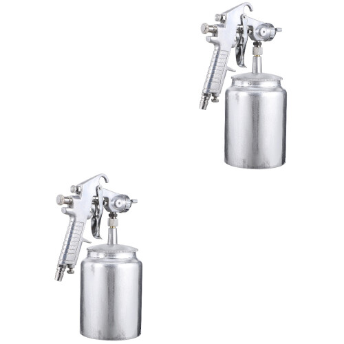 2Pcs High Atomization Silver Paint Sprayer for Furniture Use 2