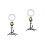 2Pcs Phone Live Lamp LED Fill Light Assorted Colors for Broadcast Use 4
