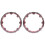 2Pcs Red Percussion Instruments Handheld Tambourine for Concert 3