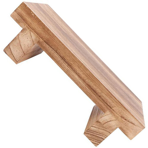 3Pcs Light Brown Wood Step Stools Stable Footrest for Home Office 2
