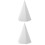 2Pcs White Plaster Sketch Practice Sculpture Geometrical Home Ornament 7